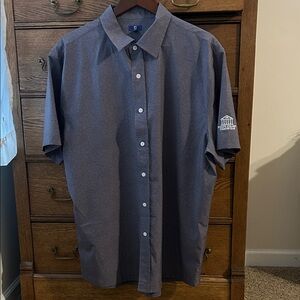 Men's Gray FootJoy Short Sleeve Shirt